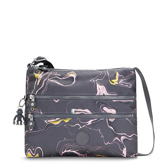 Kipling Alvar Printed Crossbodytassen Grijs Gekleurd | BE 1068CT